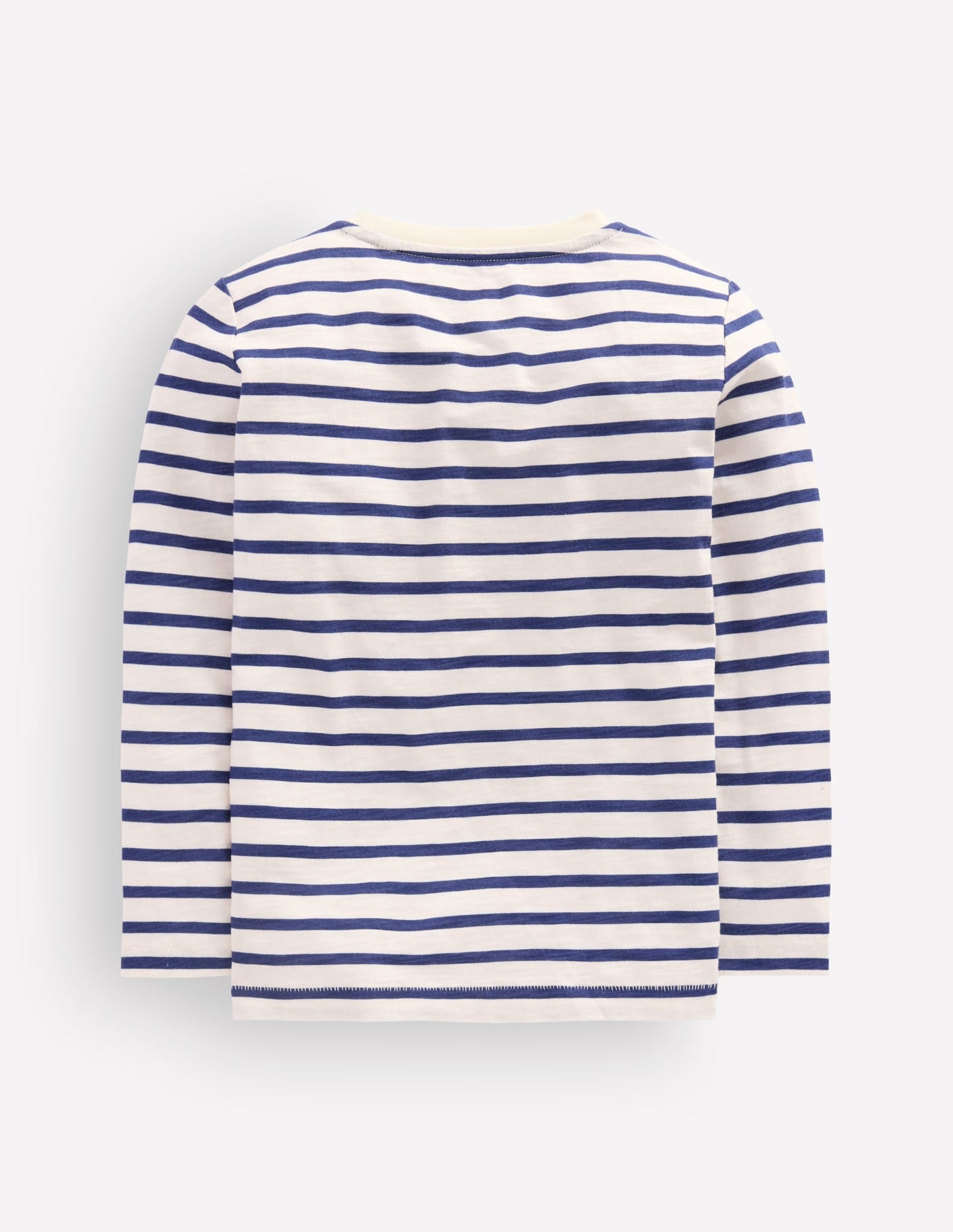 Everyday Long Sleeve T-Shirt-Soft Ivory/ College Navy