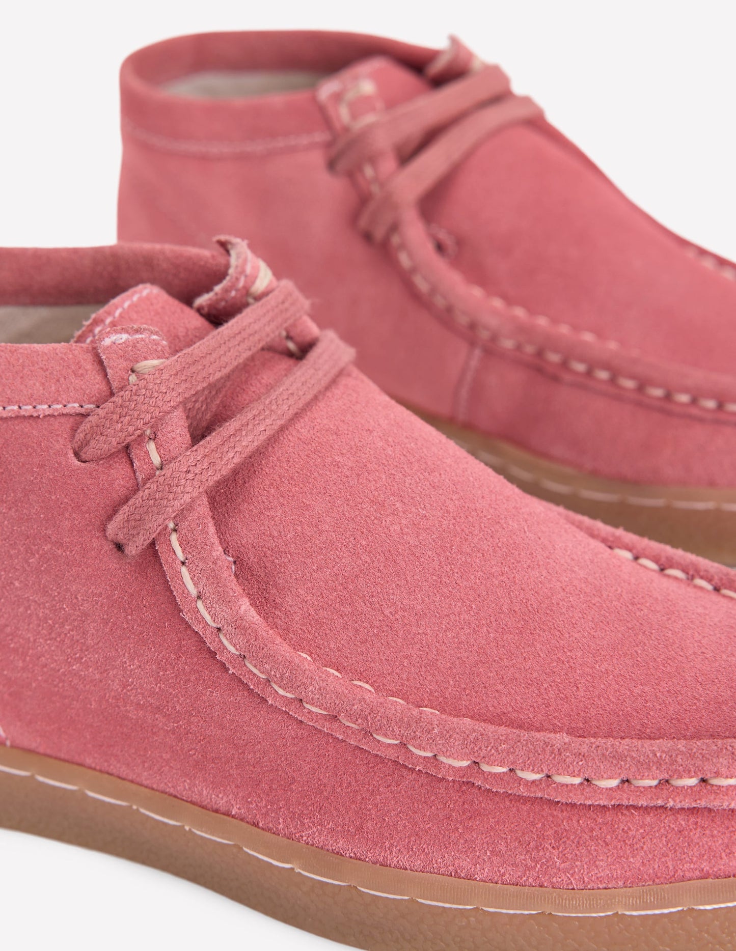 Suede Moccasin Shoe-Vintage Rose