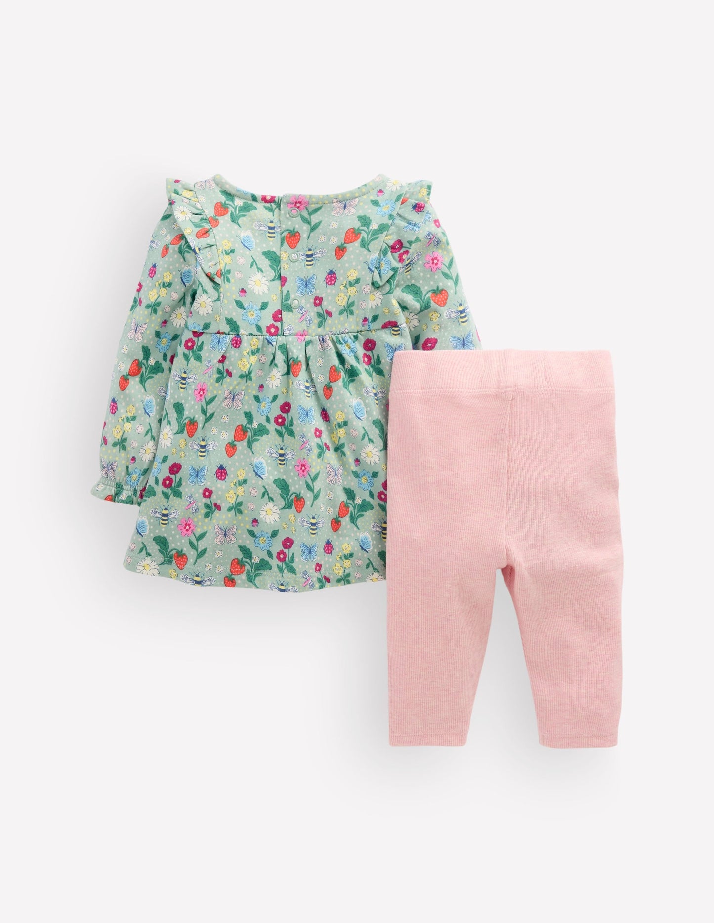Jersey Tunic Set-Green Bee Garden