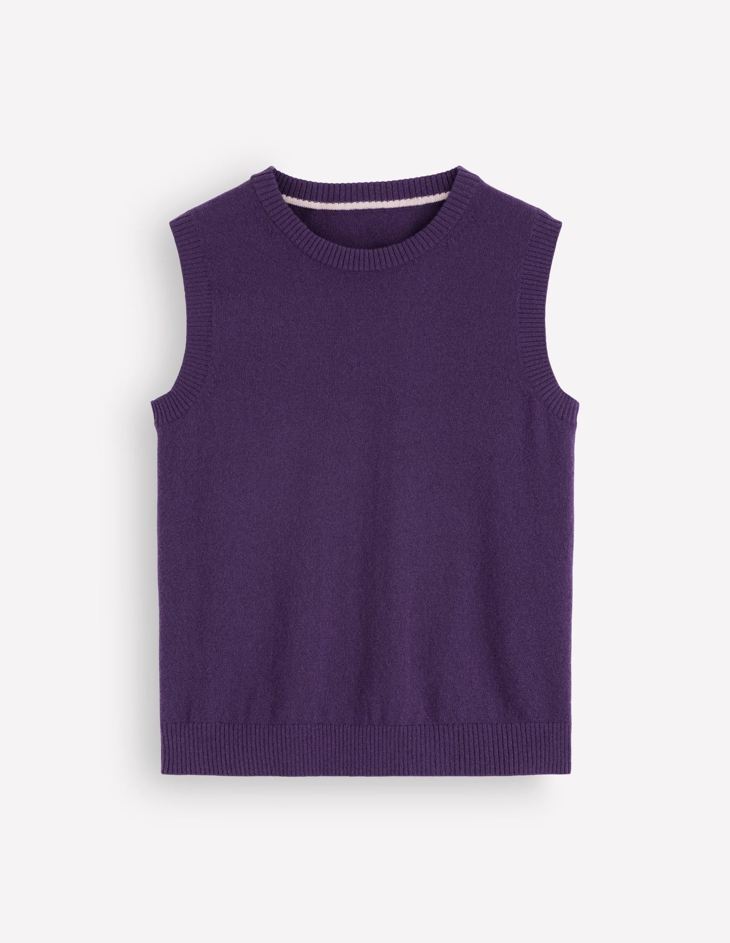 Elsie Cashmere Tank-Deep Grape