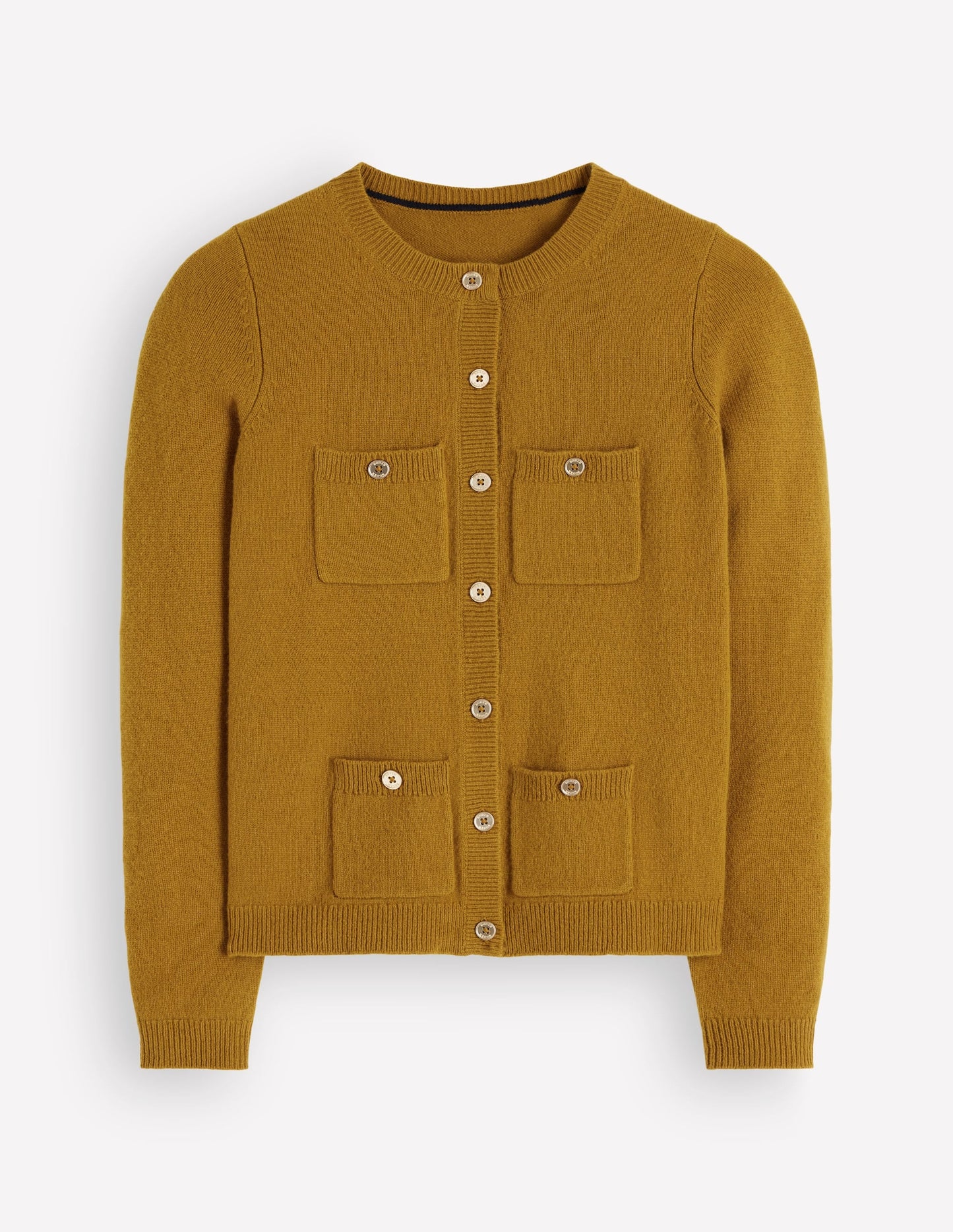 Marianne Merino Wool Cardigan-Spiced Chai