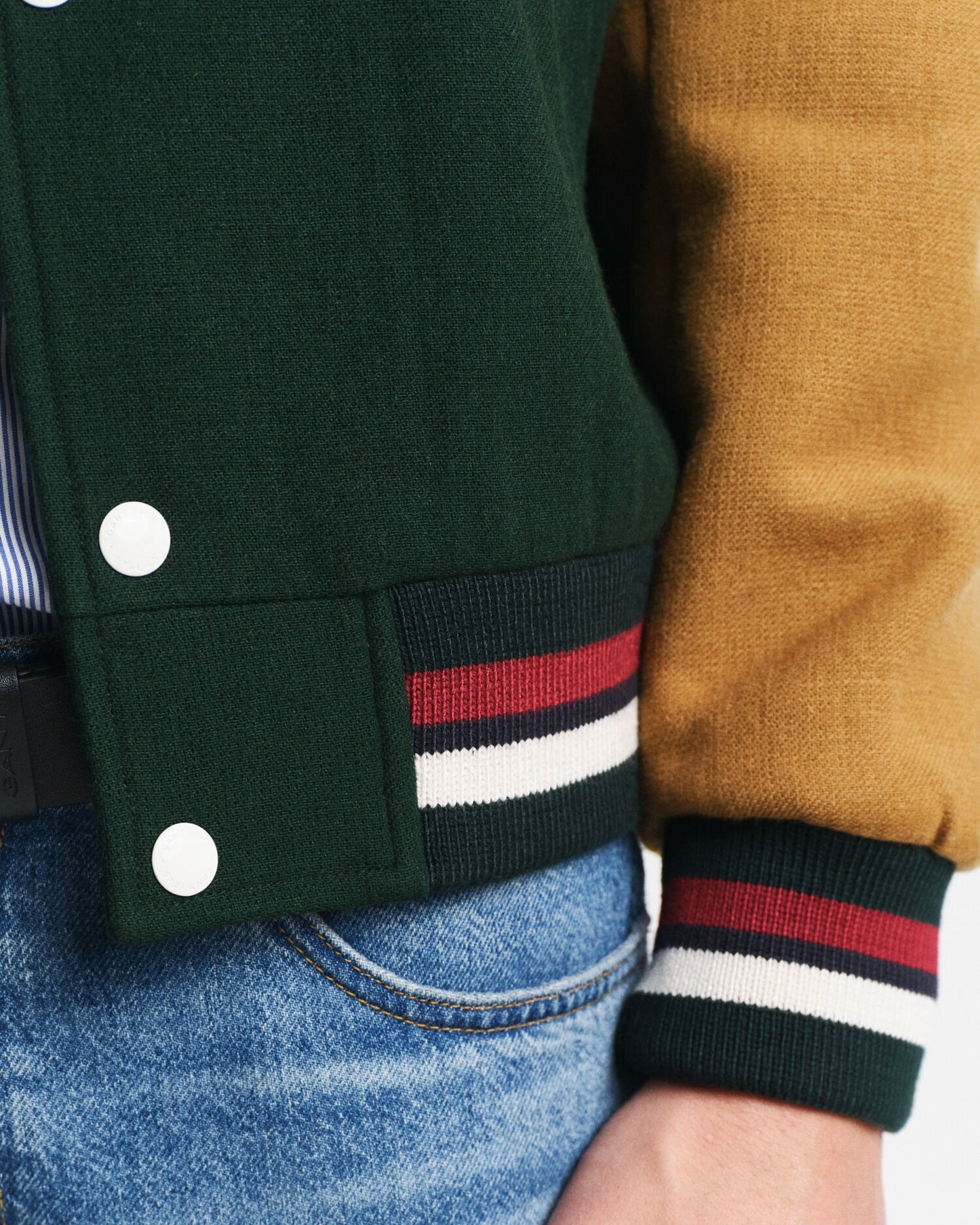 Veste Teddy en mélange de laine
