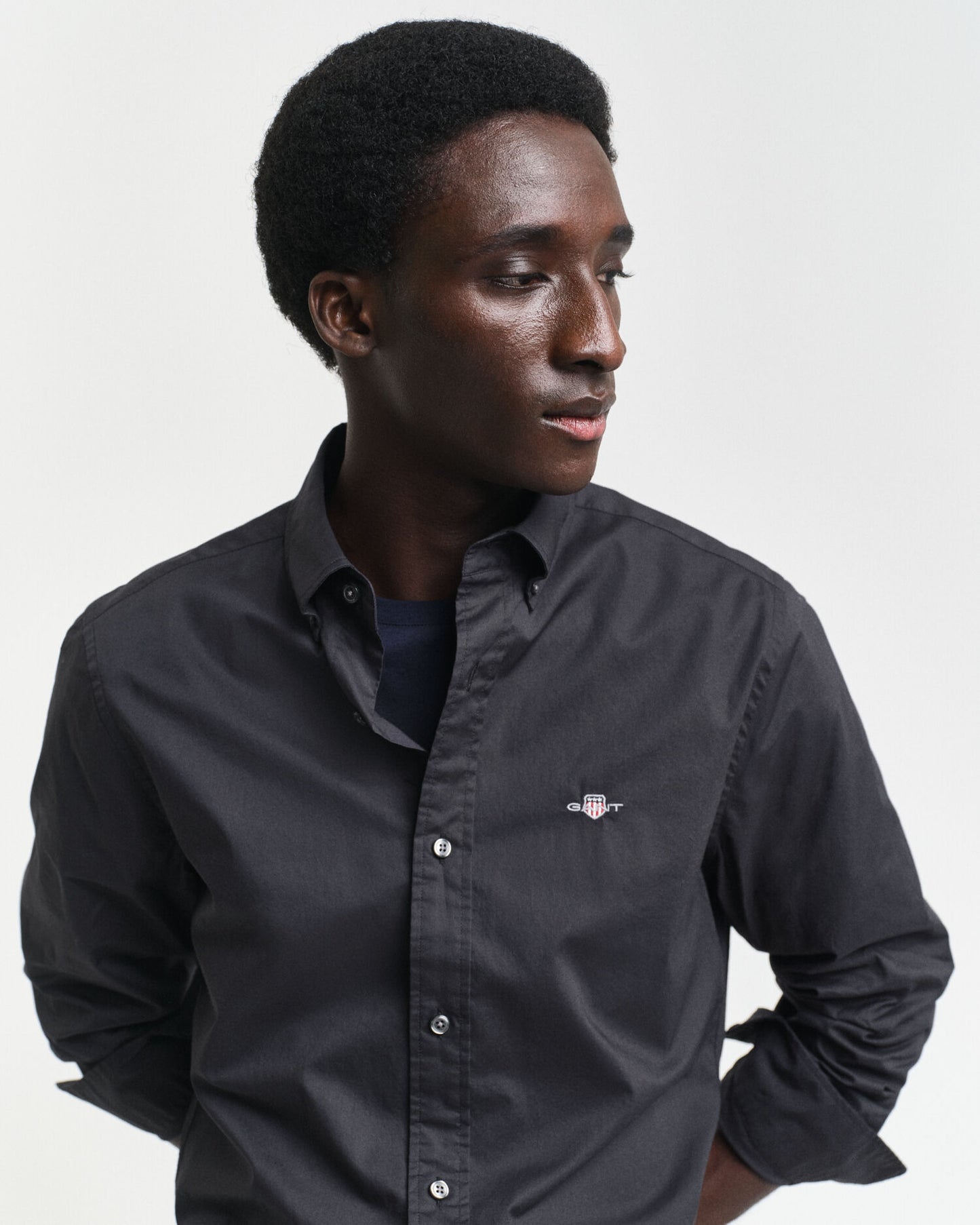 Klassisches Slim Fit Hemd aus Popeline