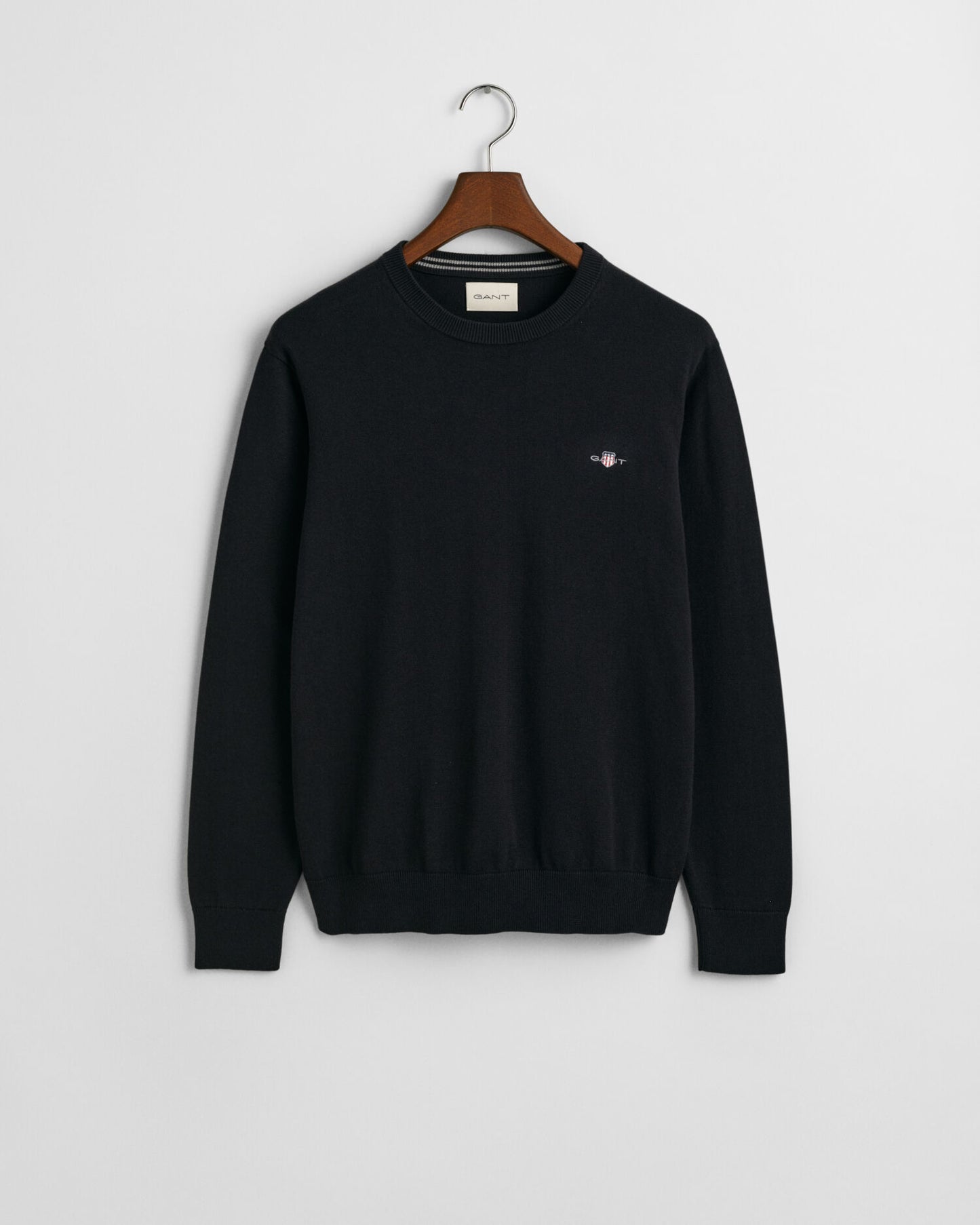 Klassischer Pullover mit Rundhalsausschnitt aus Baumwolle