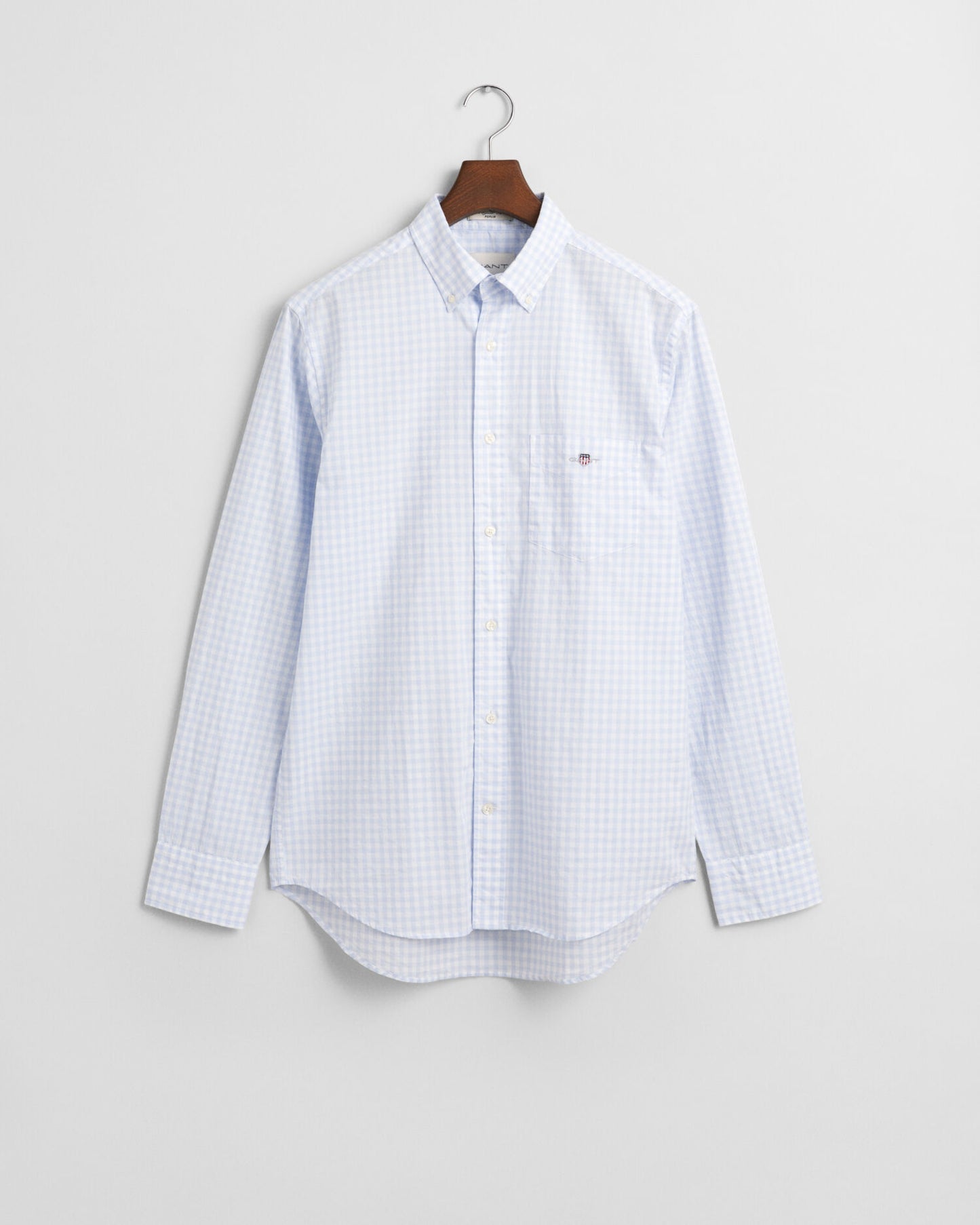 Chemise Popeline Classique Vichy Coupe Droite