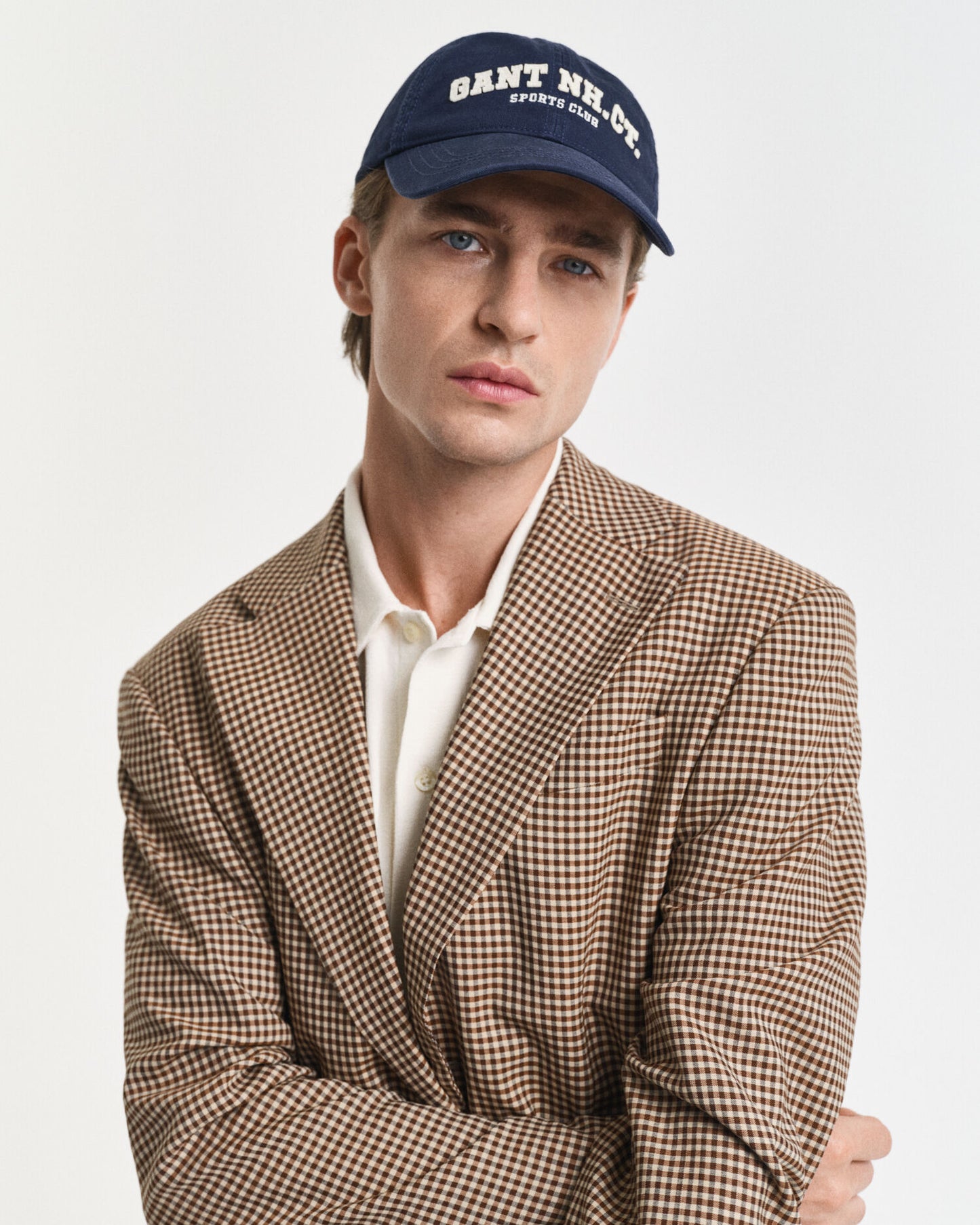 Casquette lavée en feutre avec motif graphique