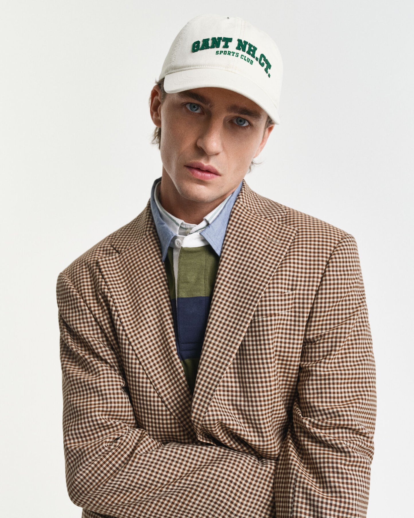 Casquette lavée en feutre avec motif graphique