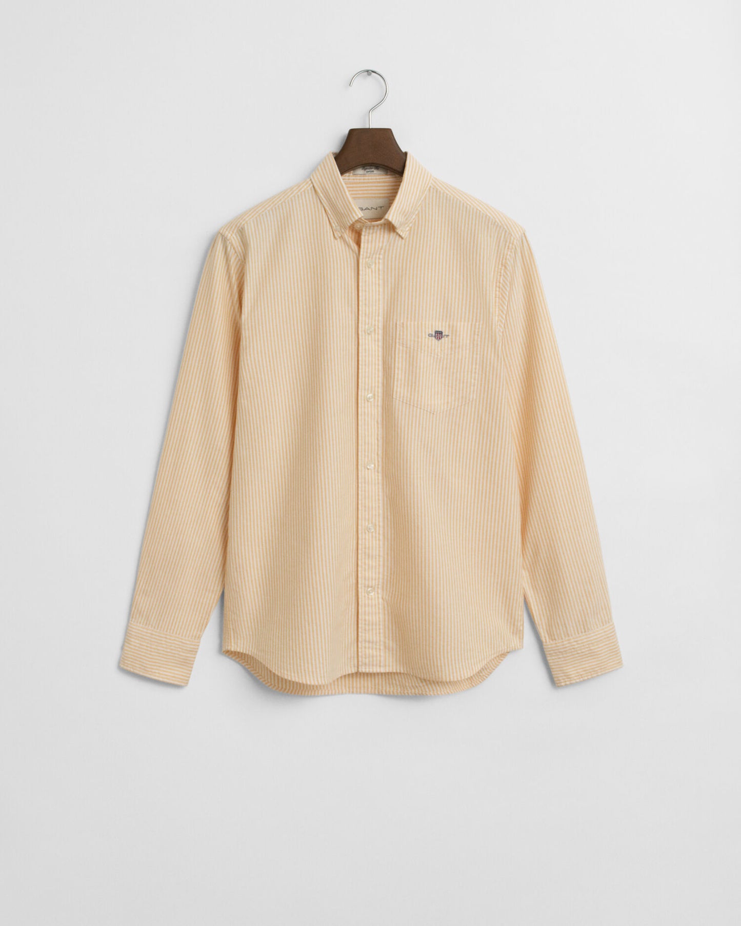 Chemise Oxford classique à rayures banquier coupe droite
