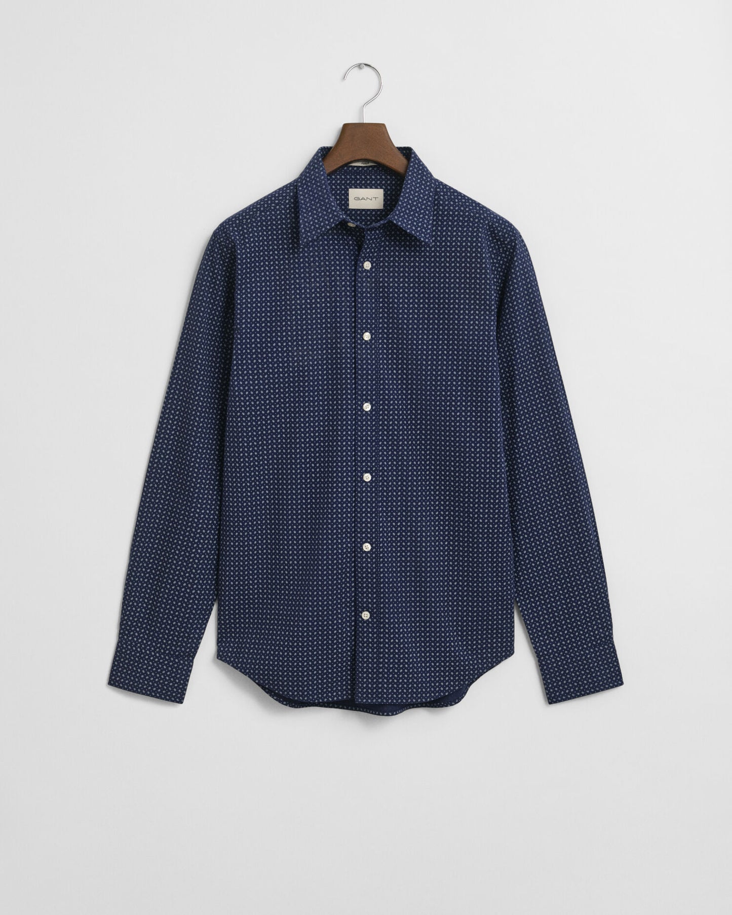Chemise imprimé micro motifs coupe droite