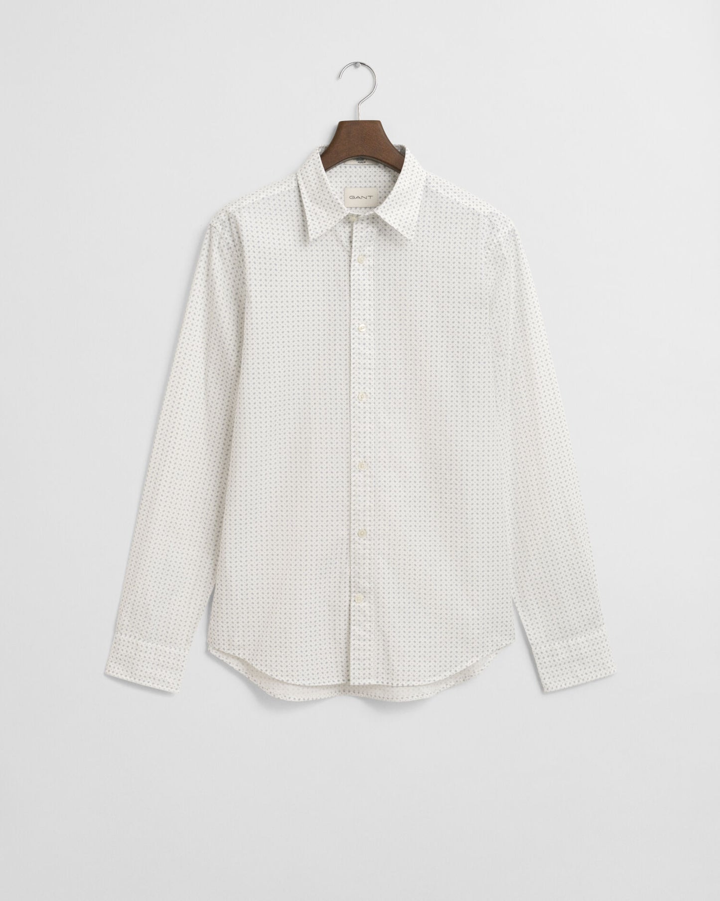 Chemise imprimé micro motifs coupe droite