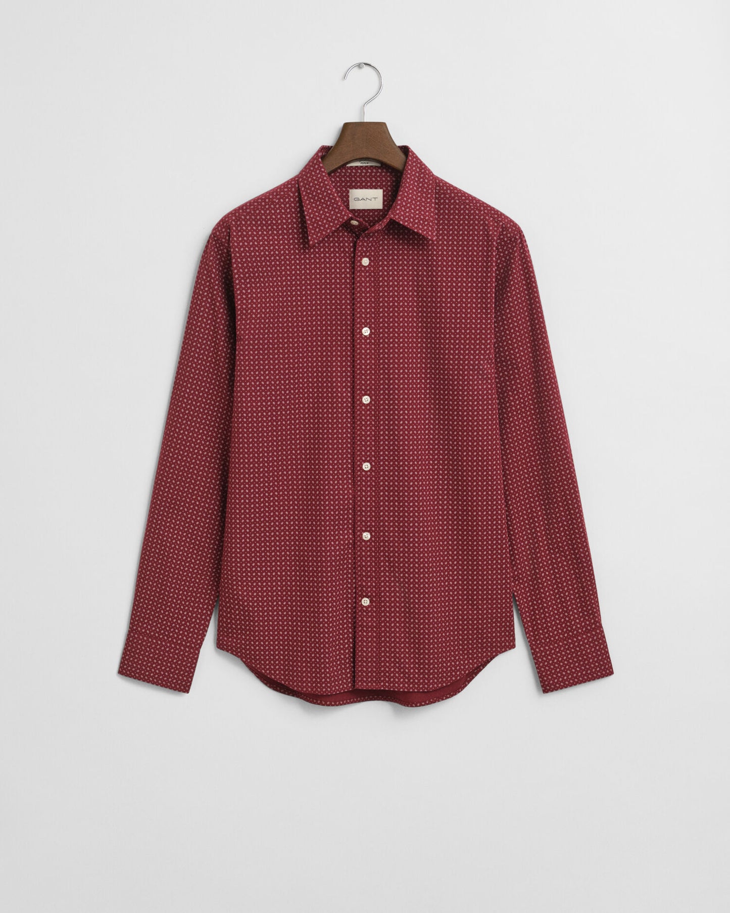 Chemise imprimé micro motifs coupe droite
