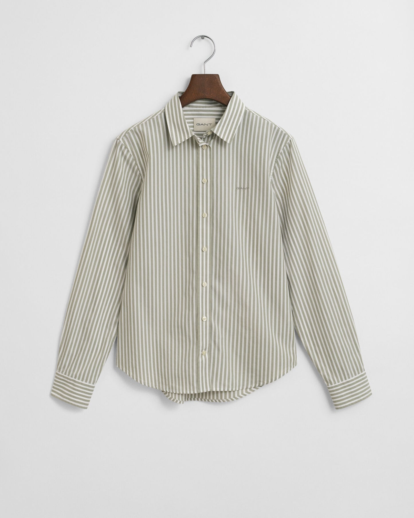 Chemise Popeline Classique Rayée Coupe Droite