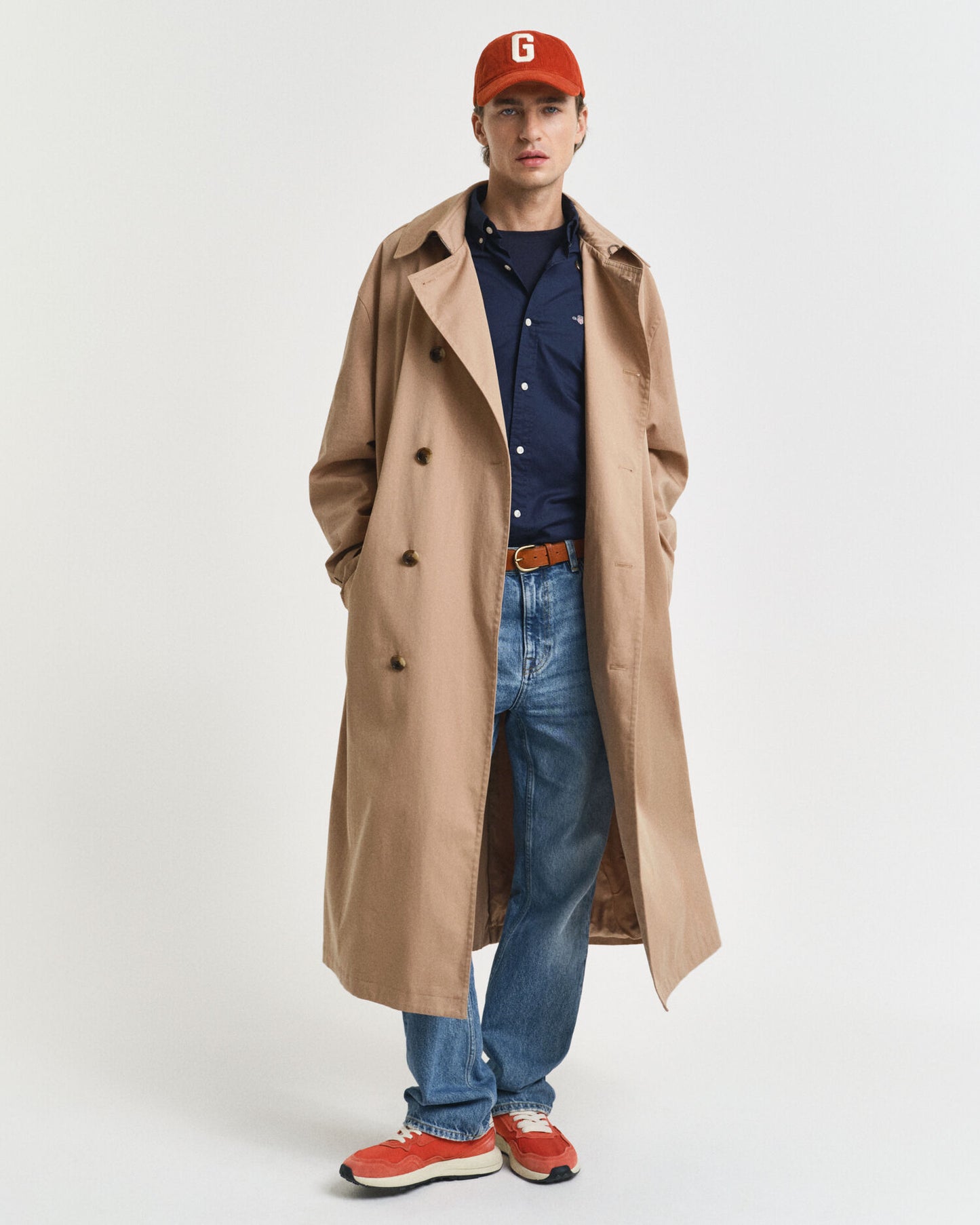 Chemise classique en popeline coupe ajustée