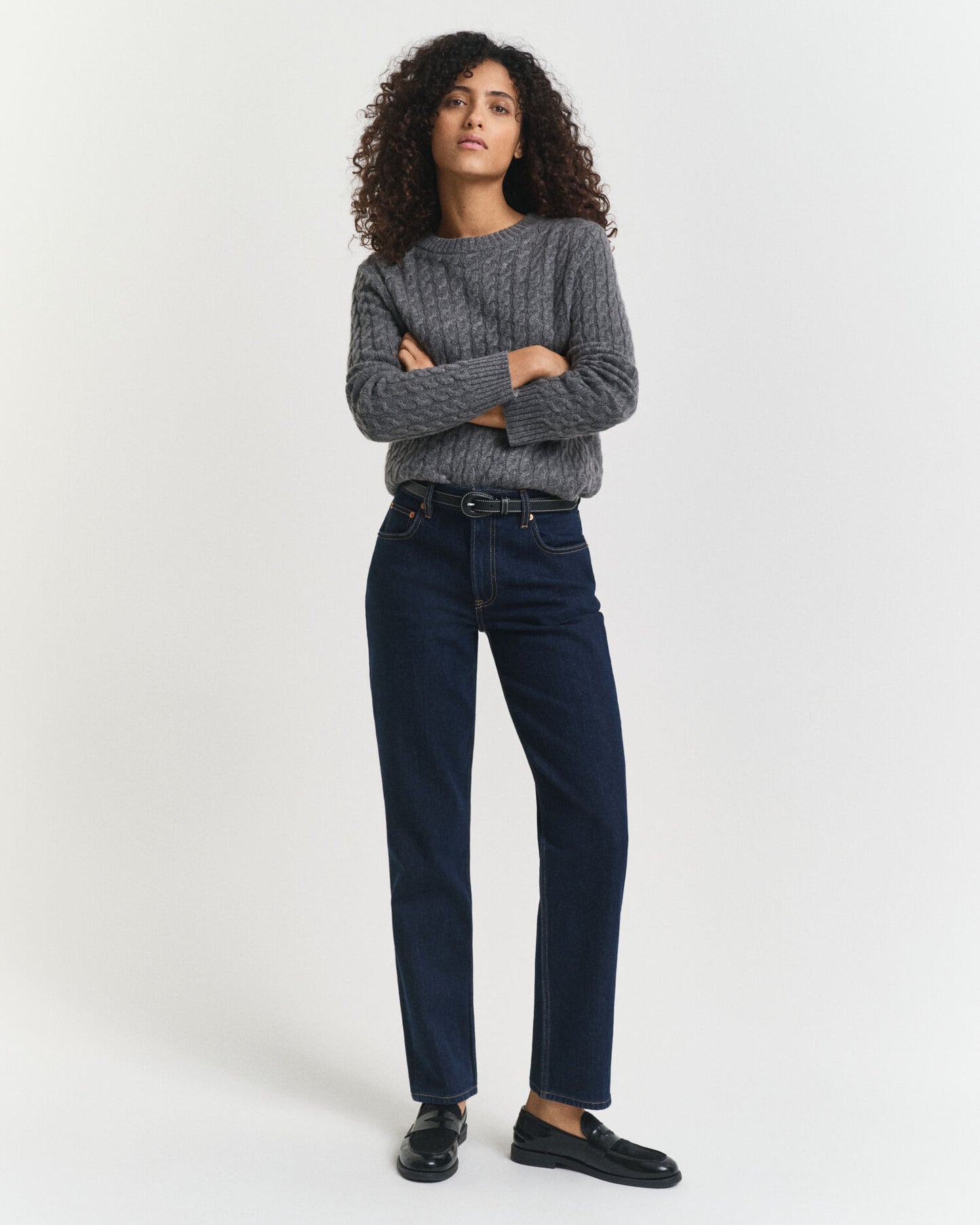 Jean coupe droite extensible