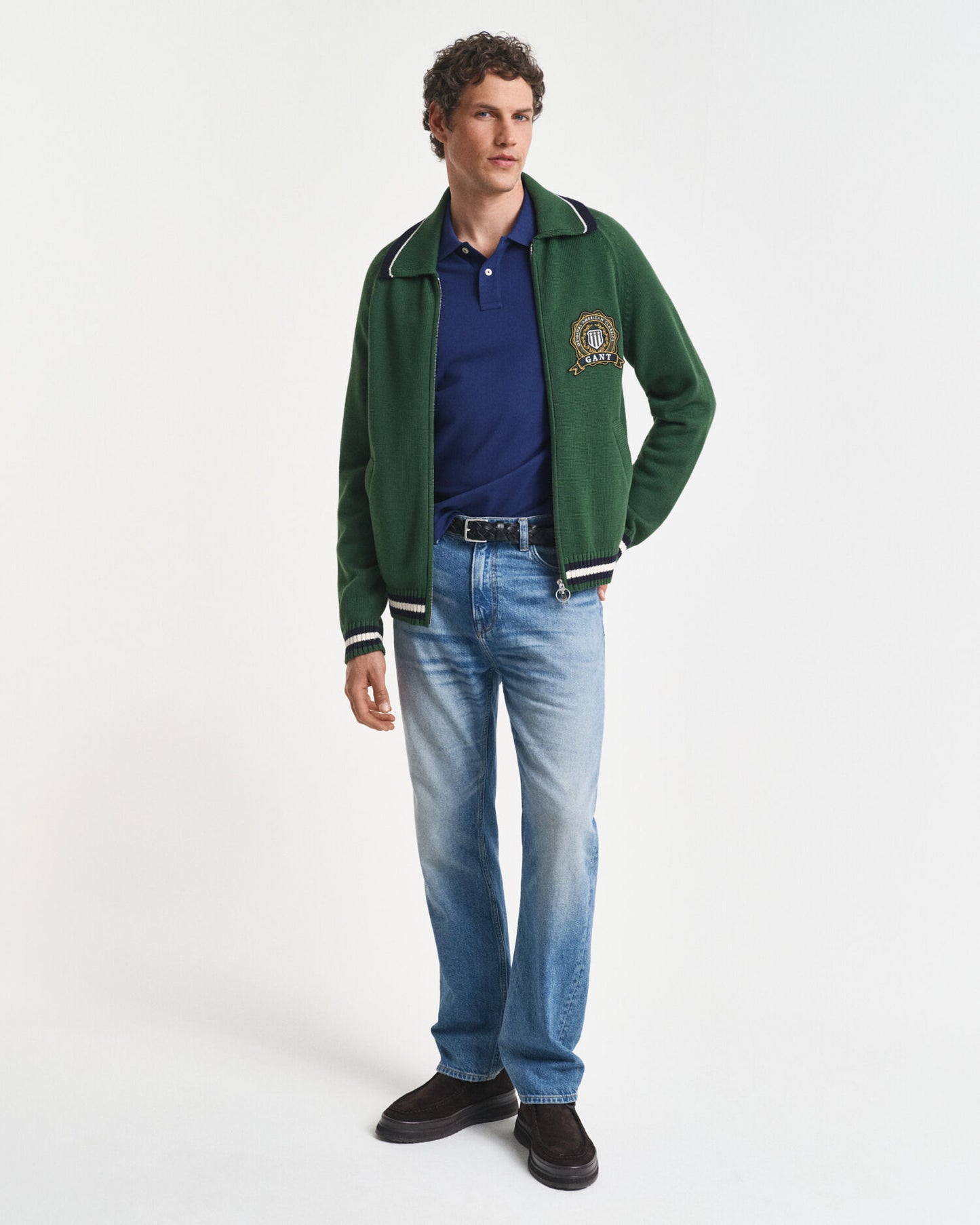 Regular Fit Piqué-Poloshirt mit Wappen