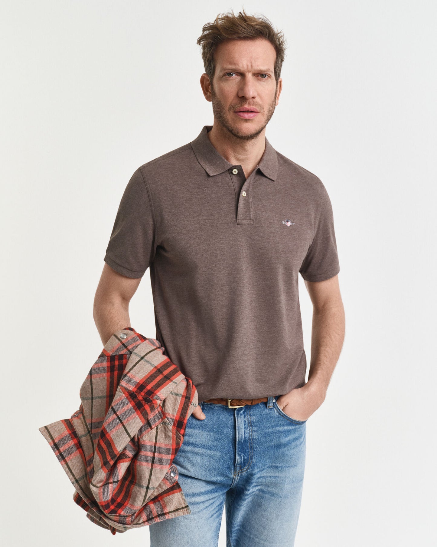 Regular Fit Piqué-Poloshirt mit Wappen
