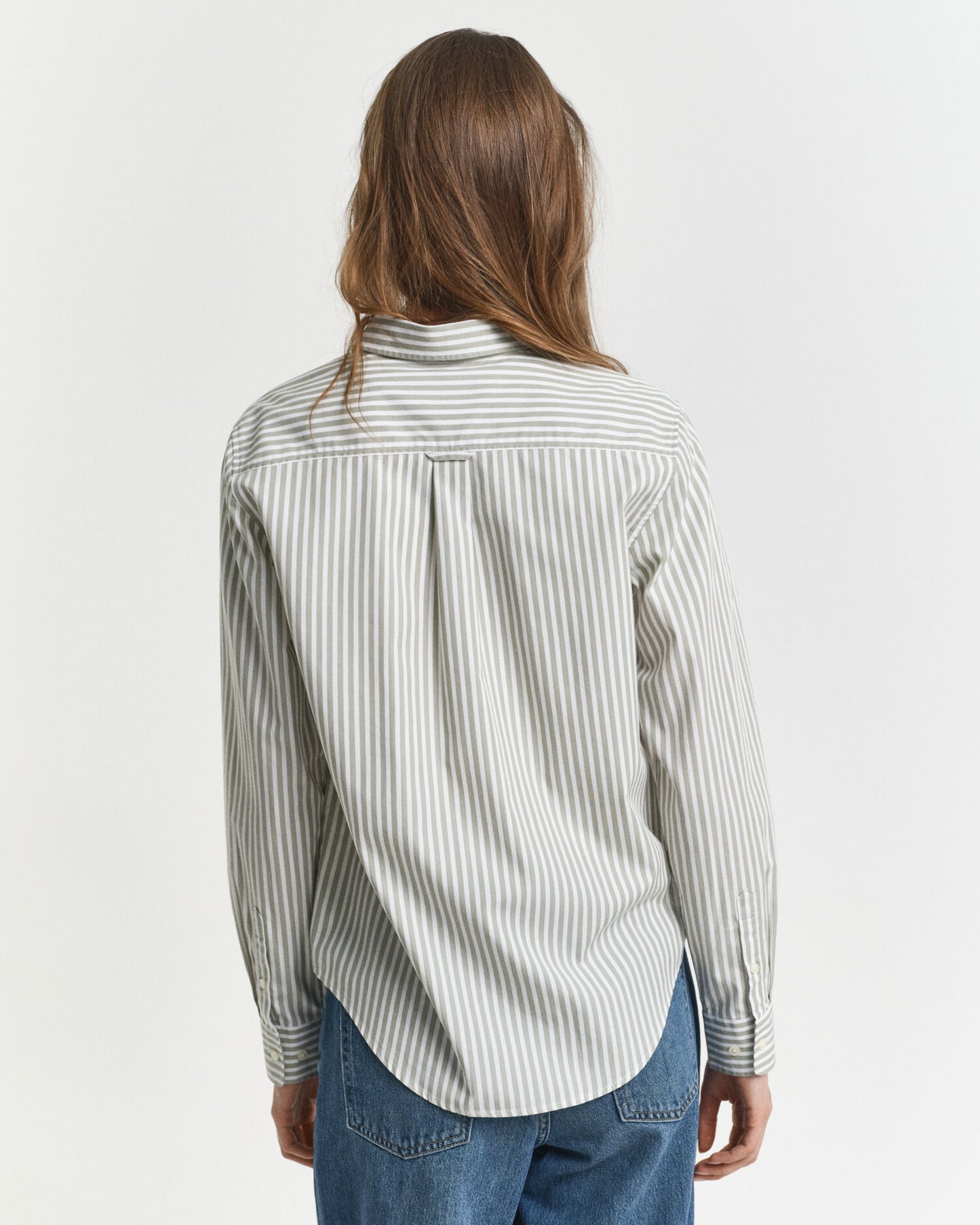 Chemise Popeline Classique Rayée Coupe Droite