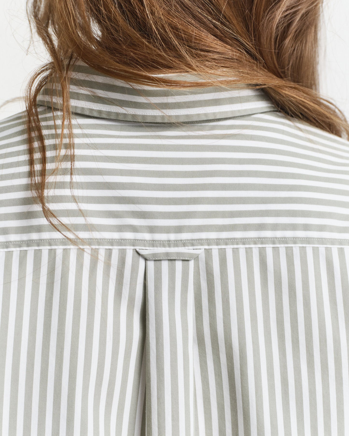 Chemise Popeline Classique Rayée Coupe Droite