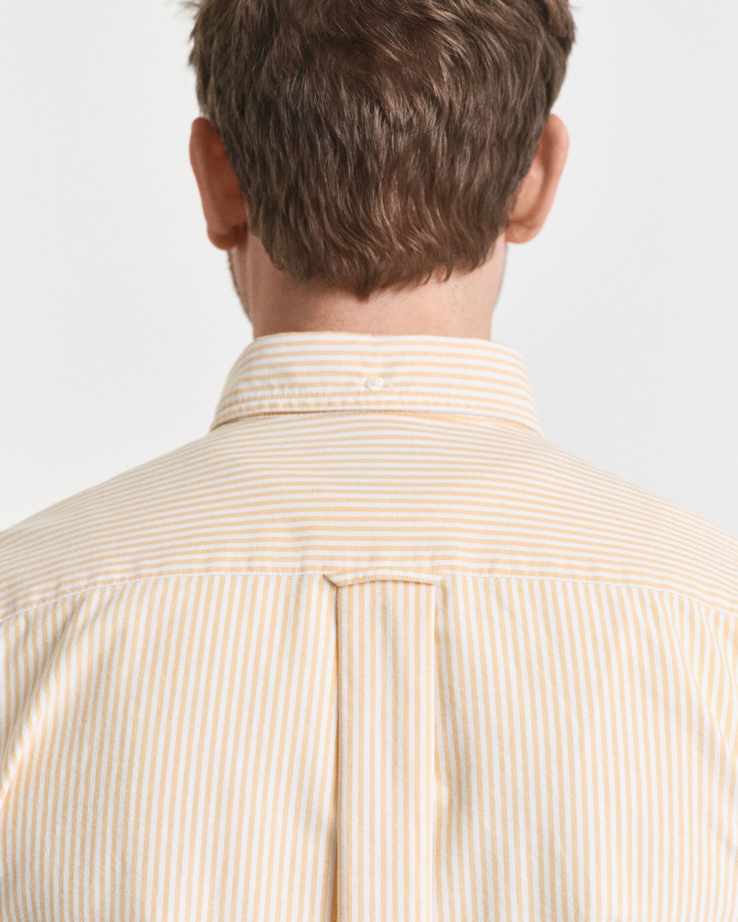 Chemise Oxford classique à rayures banquier coupe droite
