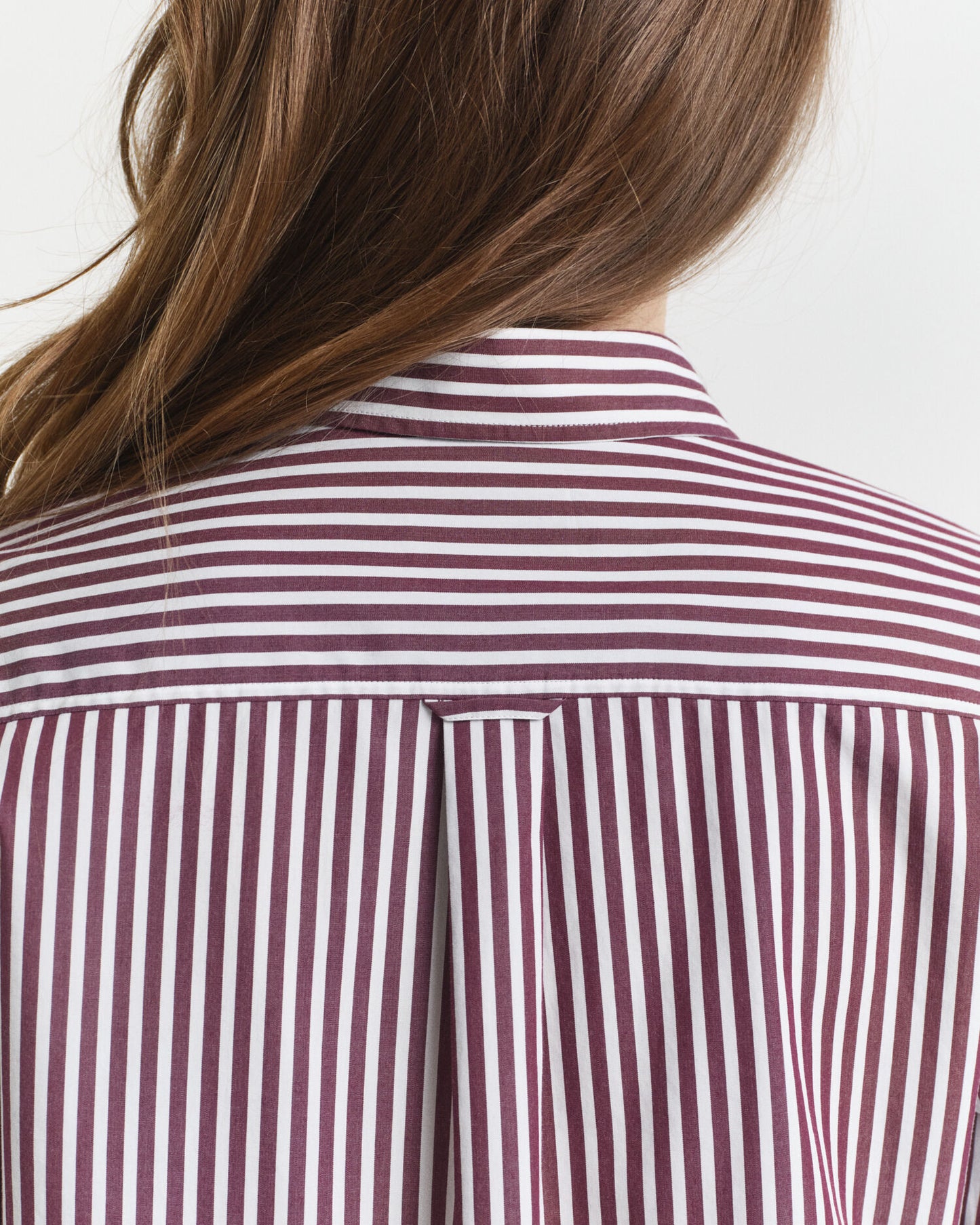Chemise Popeline Classique Rayée Coupe Droite