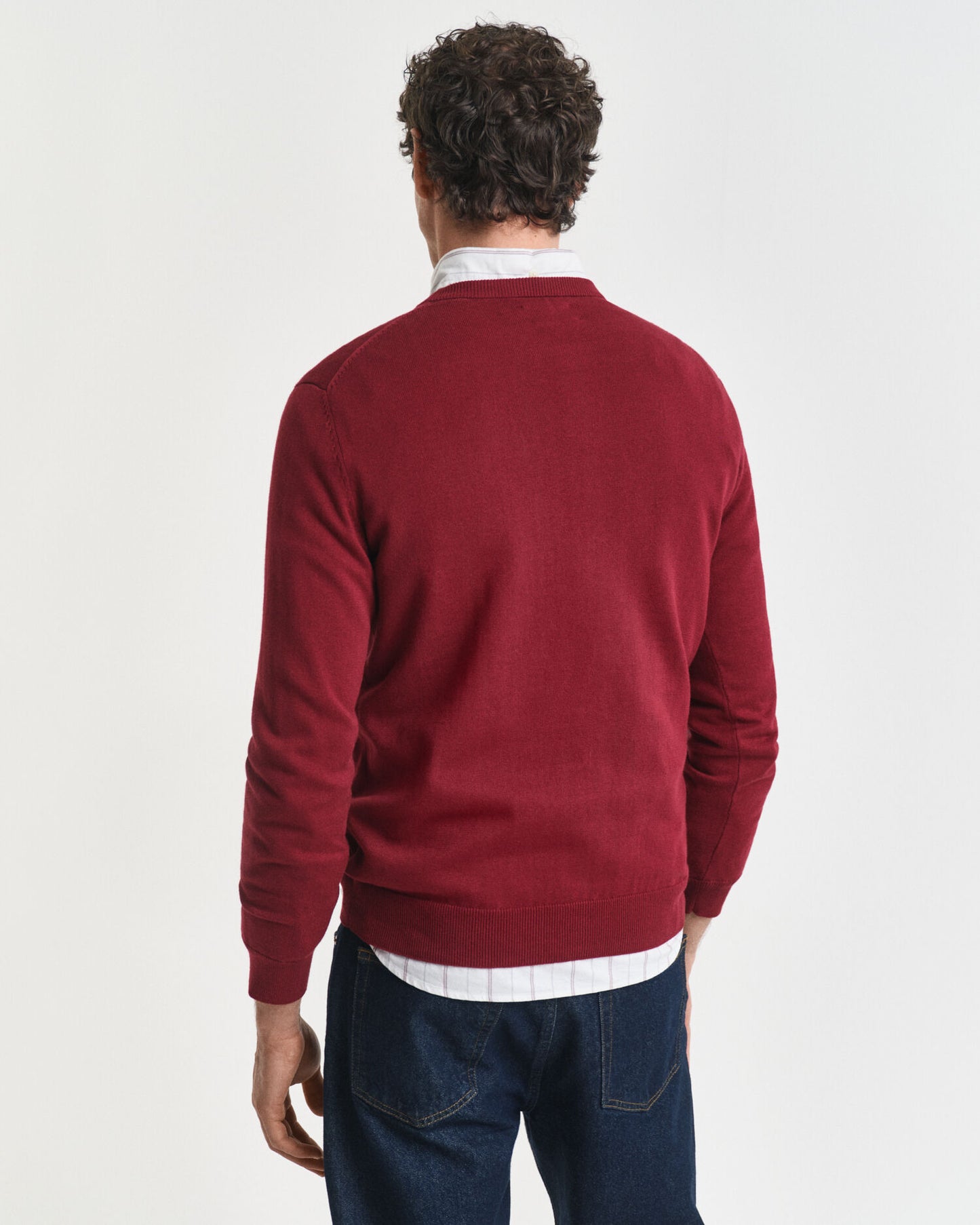 Klassischer Rundhals-Pullover aus Baumwolle