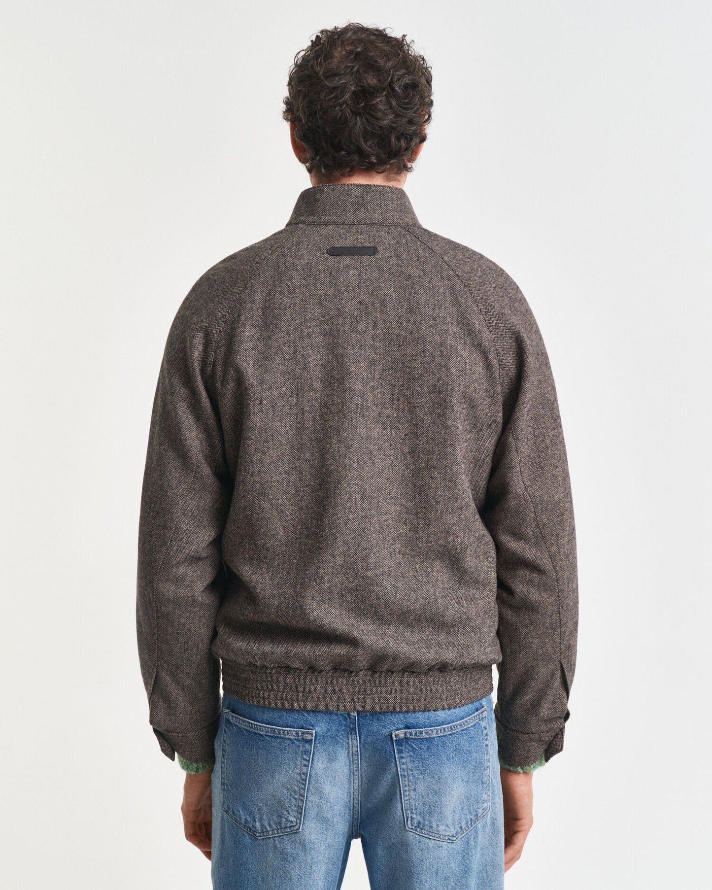 Blouson Harrington en laine mélangée