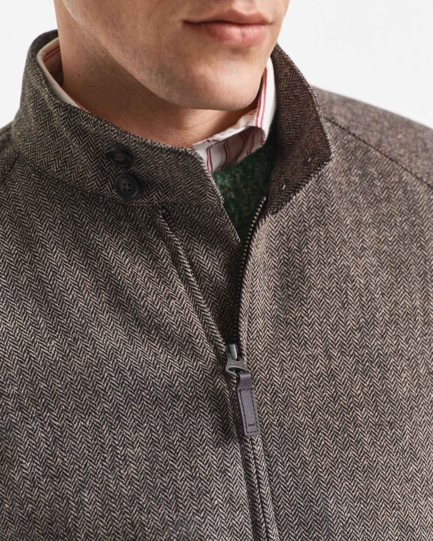Blouson Harrington en laine mélangée