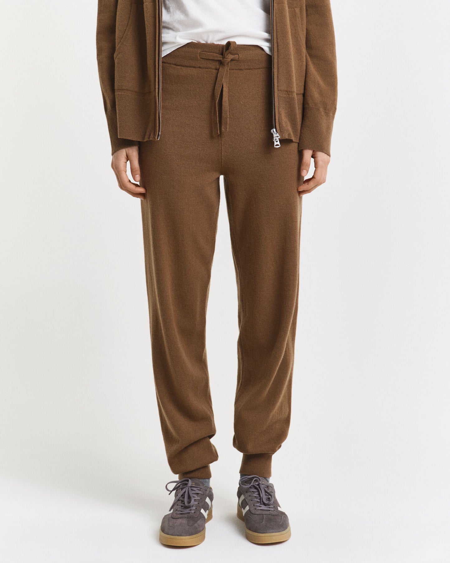 Pantalon en laine d'agneau superfine tricotée