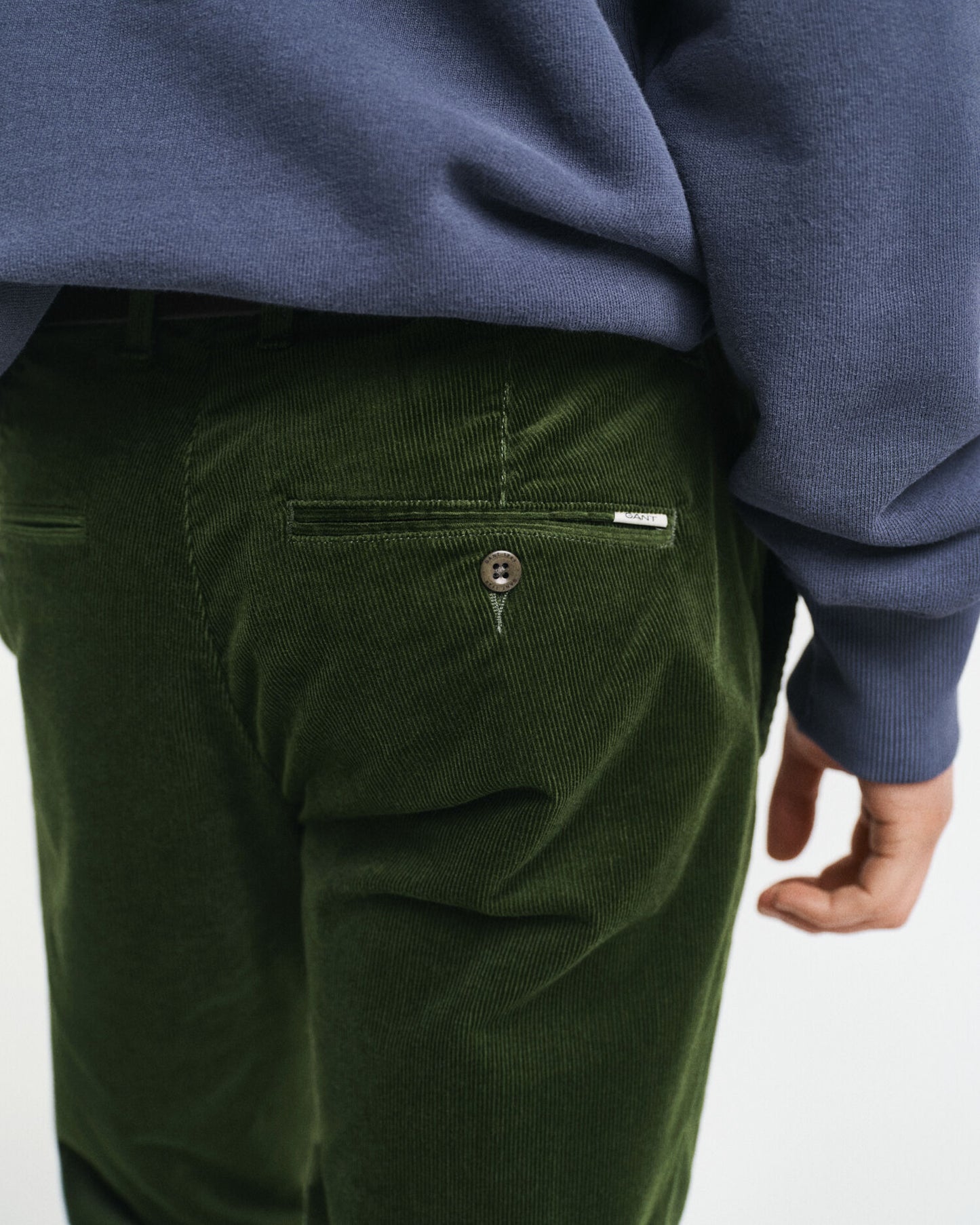 Chino en velours côtelé coupe slim