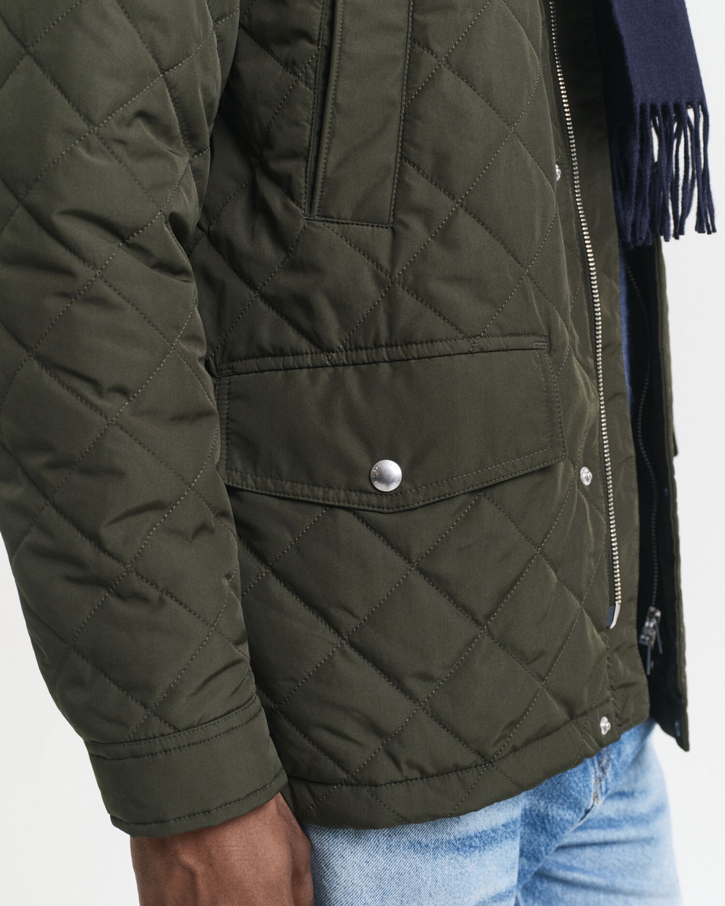 Veste mi-longue matelassée coupe-vent