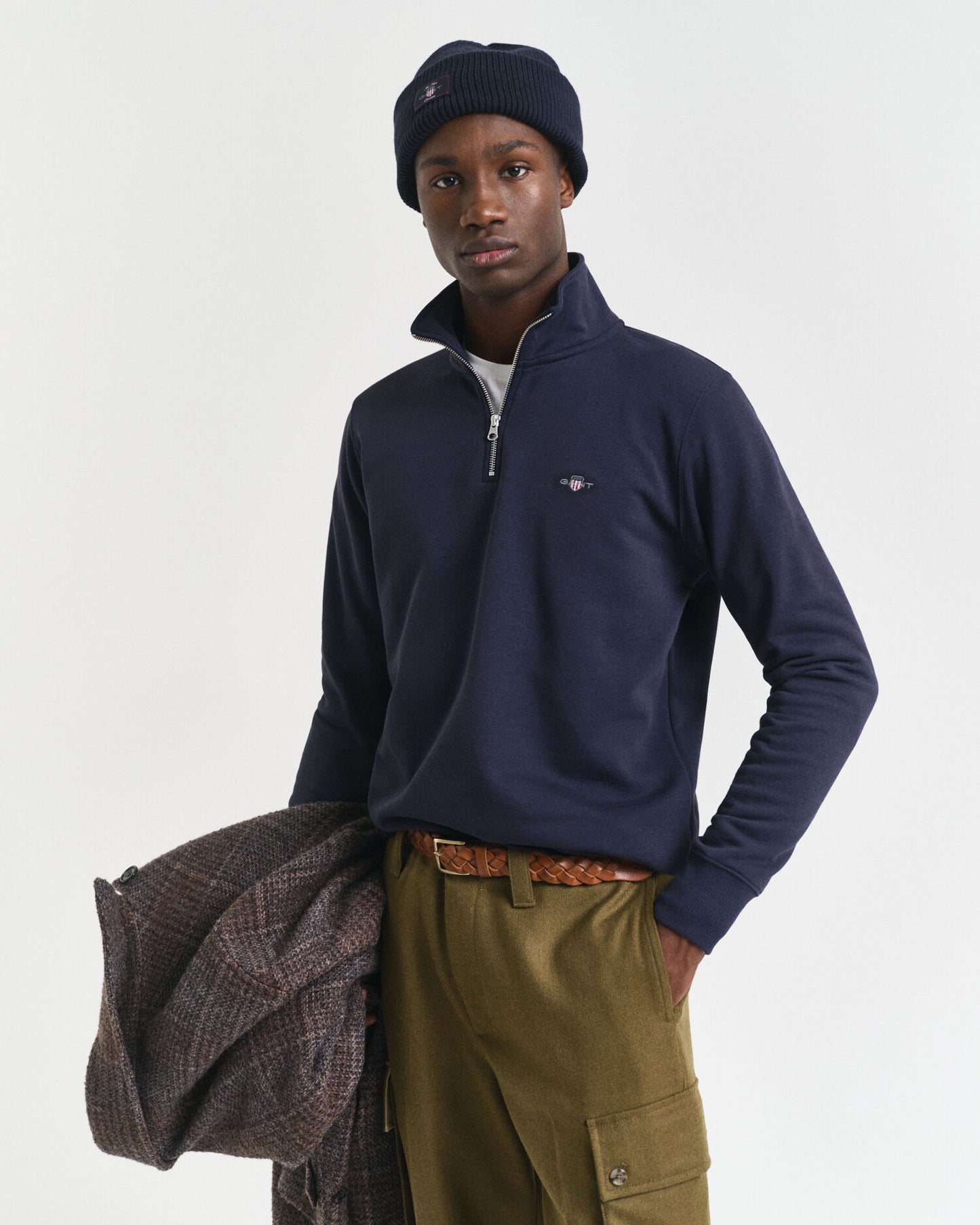 Sweat-shirt mi-zippé Shield