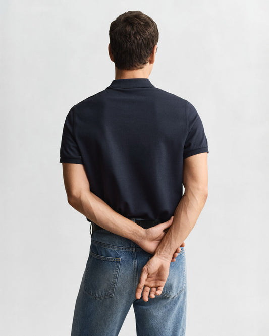 Regular Fit Piqué Poloshirt mit Schildlogo