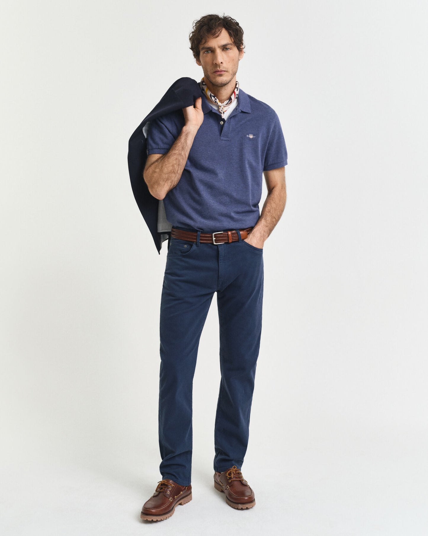 Regular Fit Shield Pique Polo Shirt
