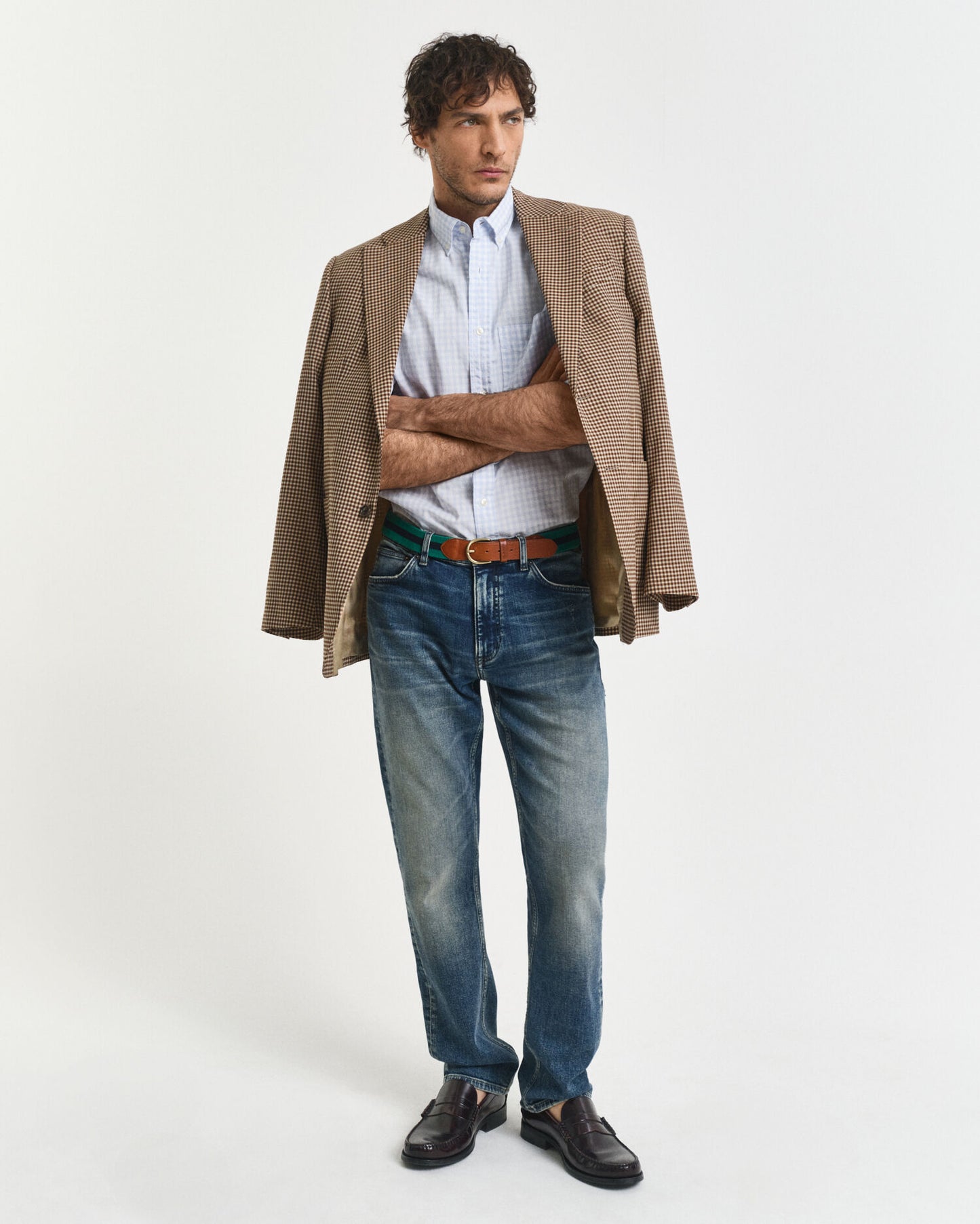 Chemise Popeline Classique Vichy Coupe Droite